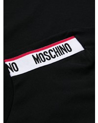 T-shirt à col rond noir Moschino