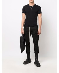 T-shirt à col rond noir Rick Owens