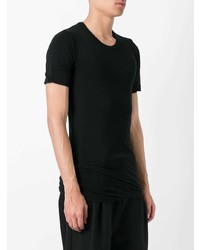 T-shirt à col rond noir Rick Owens