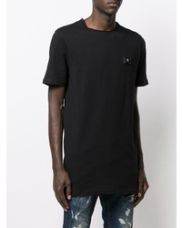 T-shirt à col rond noir Philipp Plein