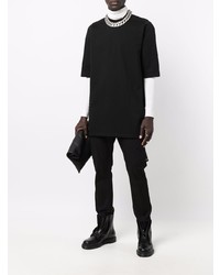 T-shirt à col rond noir Rick Owens