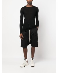 T-shirt à col rond noir Rick Owens