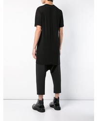 T-shirt à col rond noir Rick Owens