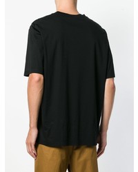 T-shirt à col rond noir Jil Sander