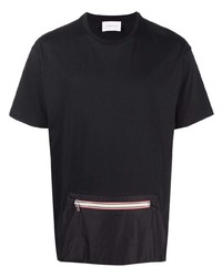 T-shirt à col rond noir Low Brand