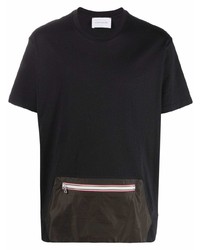 T-shirt à col rond noir Low Brand