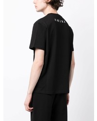 T-shirt à col rond noir Amiri