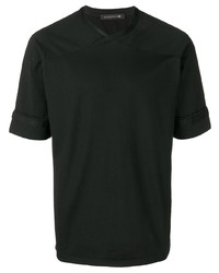 T-shirt à col rond noir Mackintosh 0004