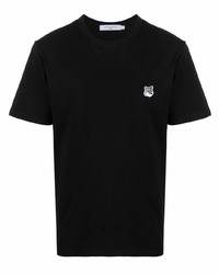 T-shirt à col rond noir MAISON KITSUNÉ
