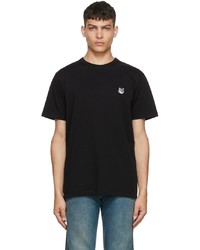 T-shirt à col rond noir MAISON KITSUNÉ