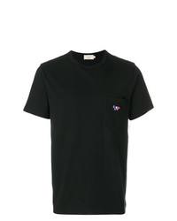 T-shirt à col rond noir MAISON KITSUNÉ
