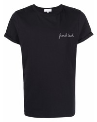 T-shirt à col rond noir Maison Labiche