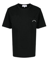 T-shirt à col rond noir Maison Labiche