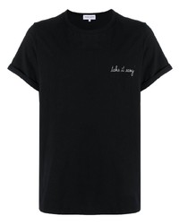 T-shirt à col rond noir Maison Labiche