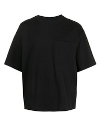 T-shirt à col rond noir Maison Mihara Yasuhiro