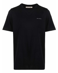T-shirt à col rond noir Marni