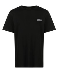 T-shirt à col rond noir MCM