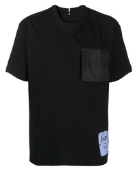 T-shirt à col rond noir McQ