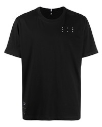 T-shirt à col rond noir McQ Swallow