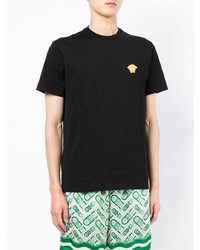 T-shirt à col rond noir Versace