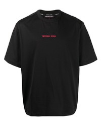 T-shirt à col rond noir Michael Kors