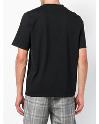 T-shirt à col rond noir MSGM