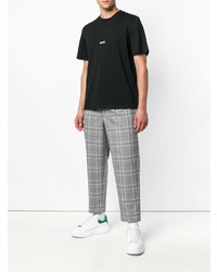 T-shirt à col rond noir MSGM