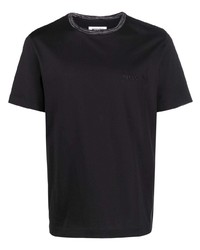 T-shirt à col rond noir Missoni