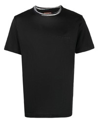 T-shirt à col rond noir Missoni