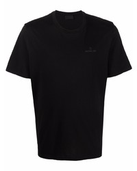 T-shirt à col rond noir Moncler