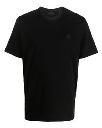 T-shirt à col rond noir Moncler