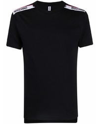 T-shirt à col rond noir Moschino