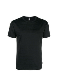 T-shirt à col rond noir Moschino