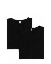 T-shirt à col rond noir Moschino