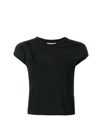 T-shirt à col rond noir Murmur