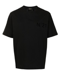 T-shirt à col rond noir N°21
