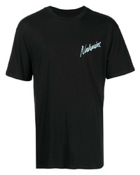 T-shirt à col rond noir Nahmias