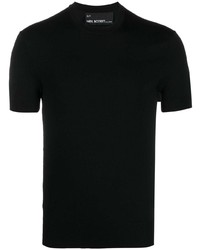T-shirt à col rond noir Neil Barrett