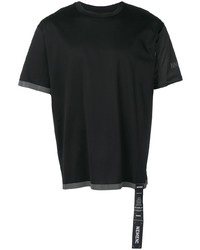 T-shirt à col rond noir Nemen