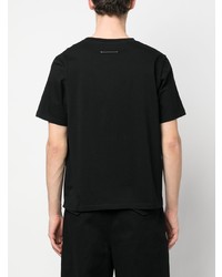 T-shirt à col rond noir MM6 MAISON MARGIELA