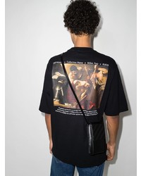 T-shirt à col rond noir Off-White