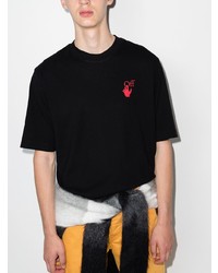 T-shirt à col rond noir Off-White