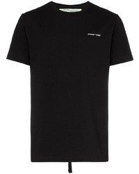 T-shirt à col rond noir Off-White