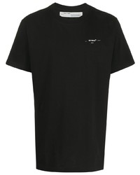 T-shirt à col rond noir Off-White