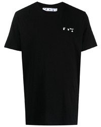 T-shirt à col rond noir Off-White