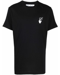 T-shirt à col rond noir Off-White