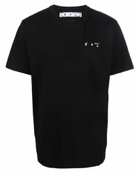 T-shirt à col rond noir Off-White