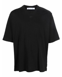 T-shirt à col rond noir Off-White