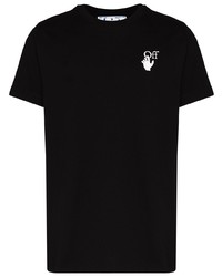 T-shirt à col rond noir Off-White