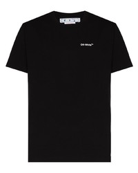 T-shirt à col rond noir Off-White